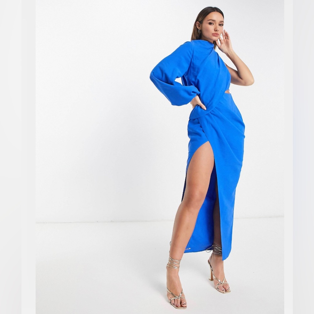 ASOS DESIGN one sleeve maxi dress NWT